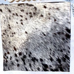 1- New Handmade Real Cowhide Pillow Cover Hair On